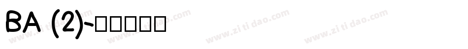 BA (2)字体转换